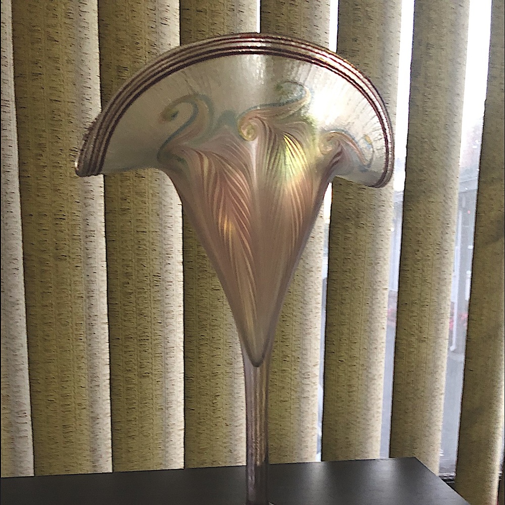 This is a Signed Vandermark Fan Vase